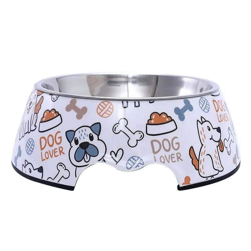 Gamelle Inox Antidérapante pour Chien - Design Illustré et Ergonomique - Museau dort