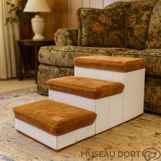 Escalier pour Chien Pliable avec Rangement 🐾 | Sécurité, Confort et Gain de Place