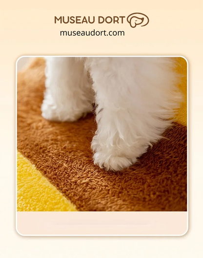 Escalier pour chien Honey Bees avec surface douce et antidérapante sous les pattes, montée sécurisée, Museau Dort