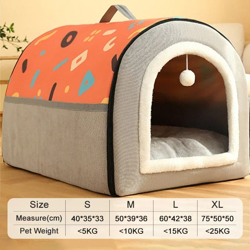 Couchage cosy pour chien, idéal pour l’hiver – Disponible chez Museau Dort