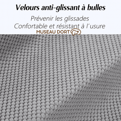 Velours antidérapant à bulles sur escalier pour chien, surface douce et résistante, limite les glissades, Museau Dort