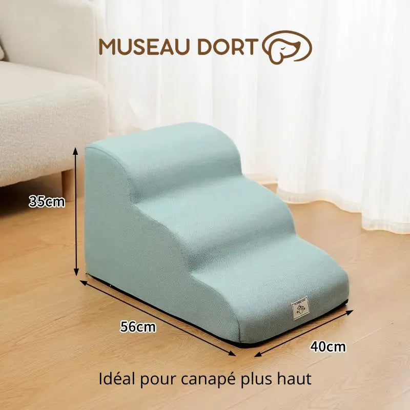 Escalier pour chien 3 marches 56x40x35 cm idéal pour canapé plus haut Museau Dort