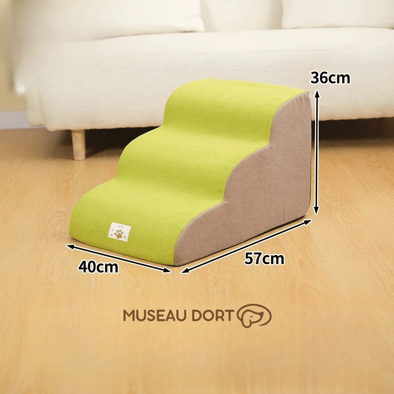 Escalier pour chien grand modèle stable pour accès au lit sans saut – Museau Dort
