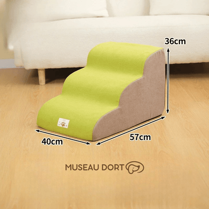 Escalier pour chien grand modèle stable pour accès au lit sans saut – Museau Dort