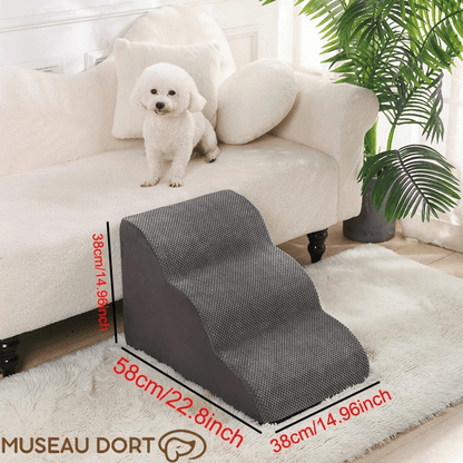 Escalier pour Chien Âgé Intérieur Design – Confort et Élégance au Quotidien - Museau dort