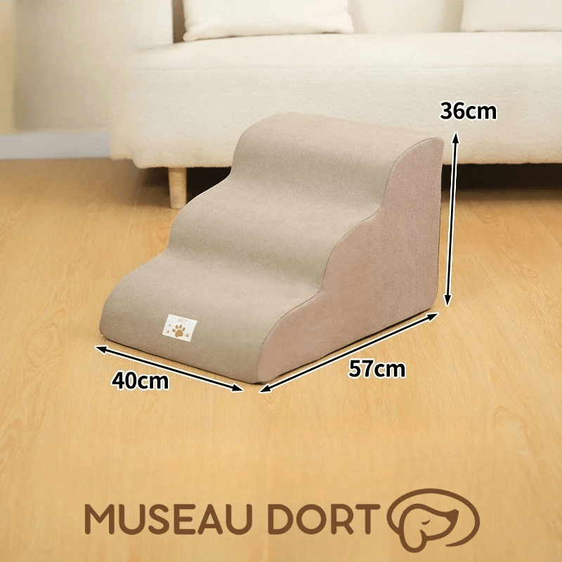 Escalier pour chien en mousse antidérapante 36 cm, conçu pour améliorer la mobilité et le confort durablement, Museau Dort