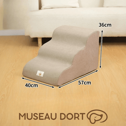Escalier pour chien en mousse antidérapante 36 cm, conçu pour améliorer la mobilité et le confort durablement, Museau Dort