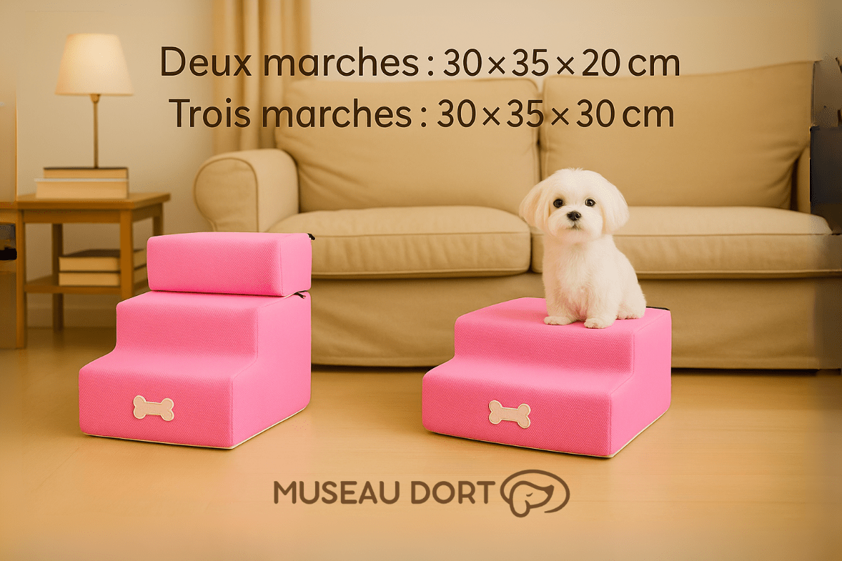 Escalier pour Petit Chien | Sécurité, Autonomie et Zéro Saut Inutile - Museau dort