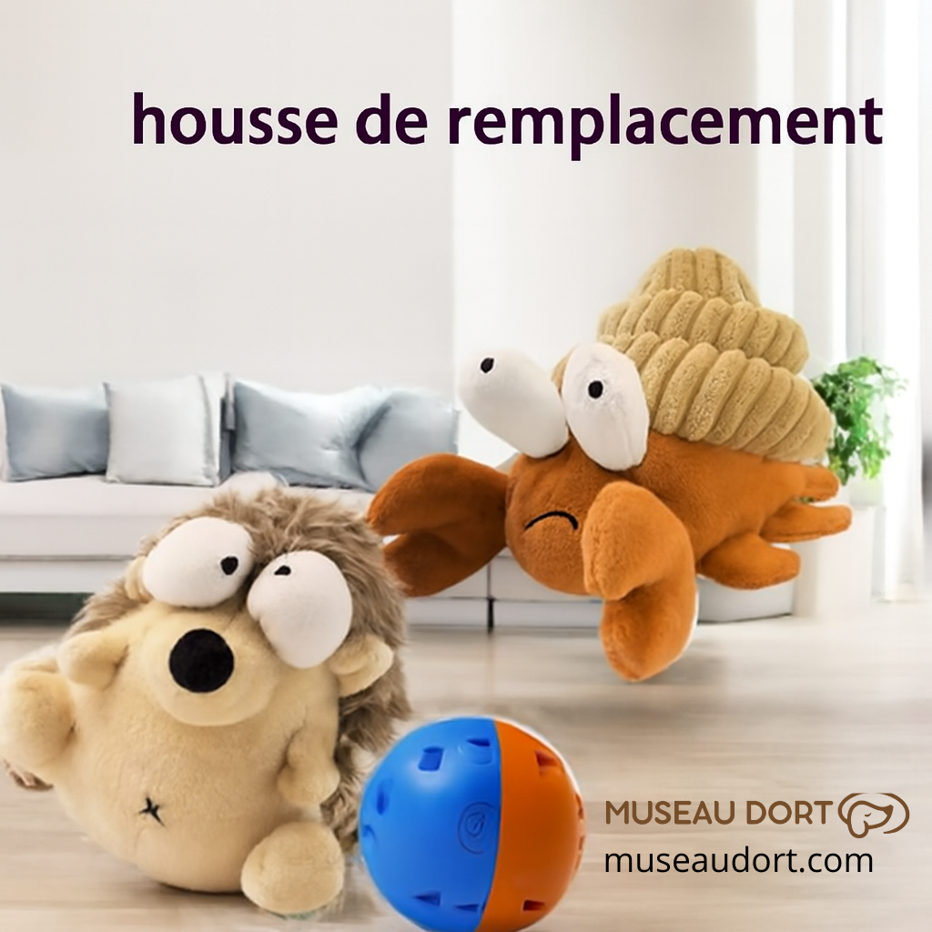 Housse de remplacement pour jouet en peluche interactif pour chien, adaptée à un usage intérieur, Museau Dort