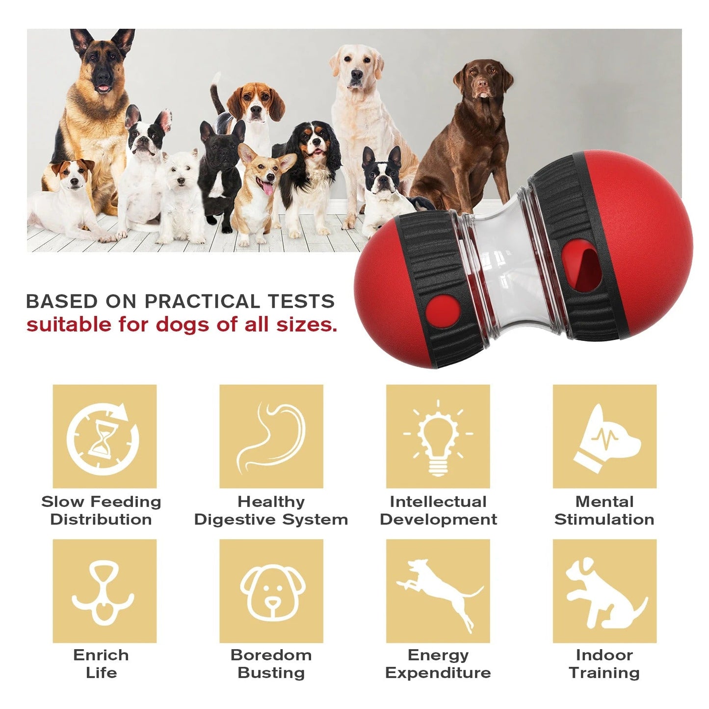 jouet distributeur de croquette pour chien - Museau dort