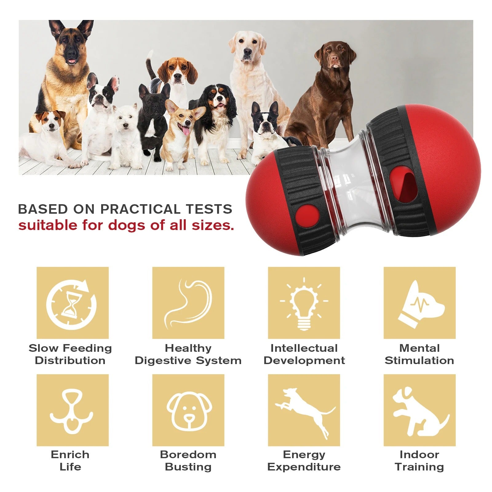 jouet distributeur de croquette pour chien - Museau dort