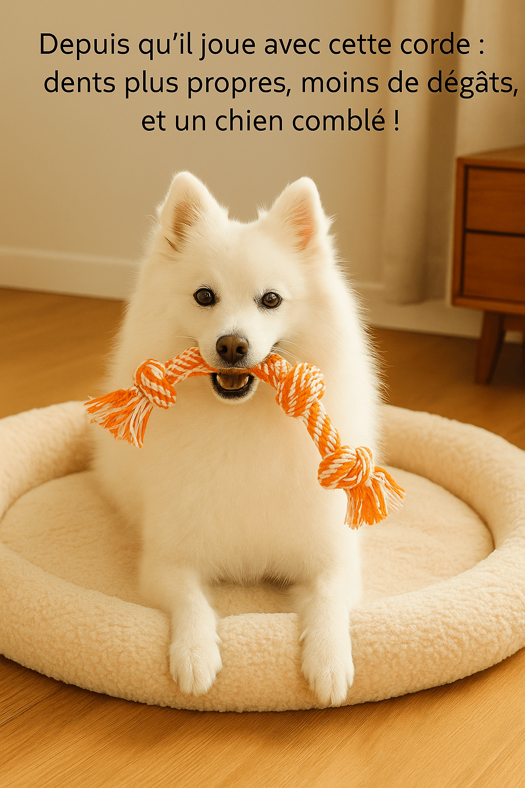 Jouet pour Chien Destructeur – Corde Résistante et Nettoyante - Museau dort