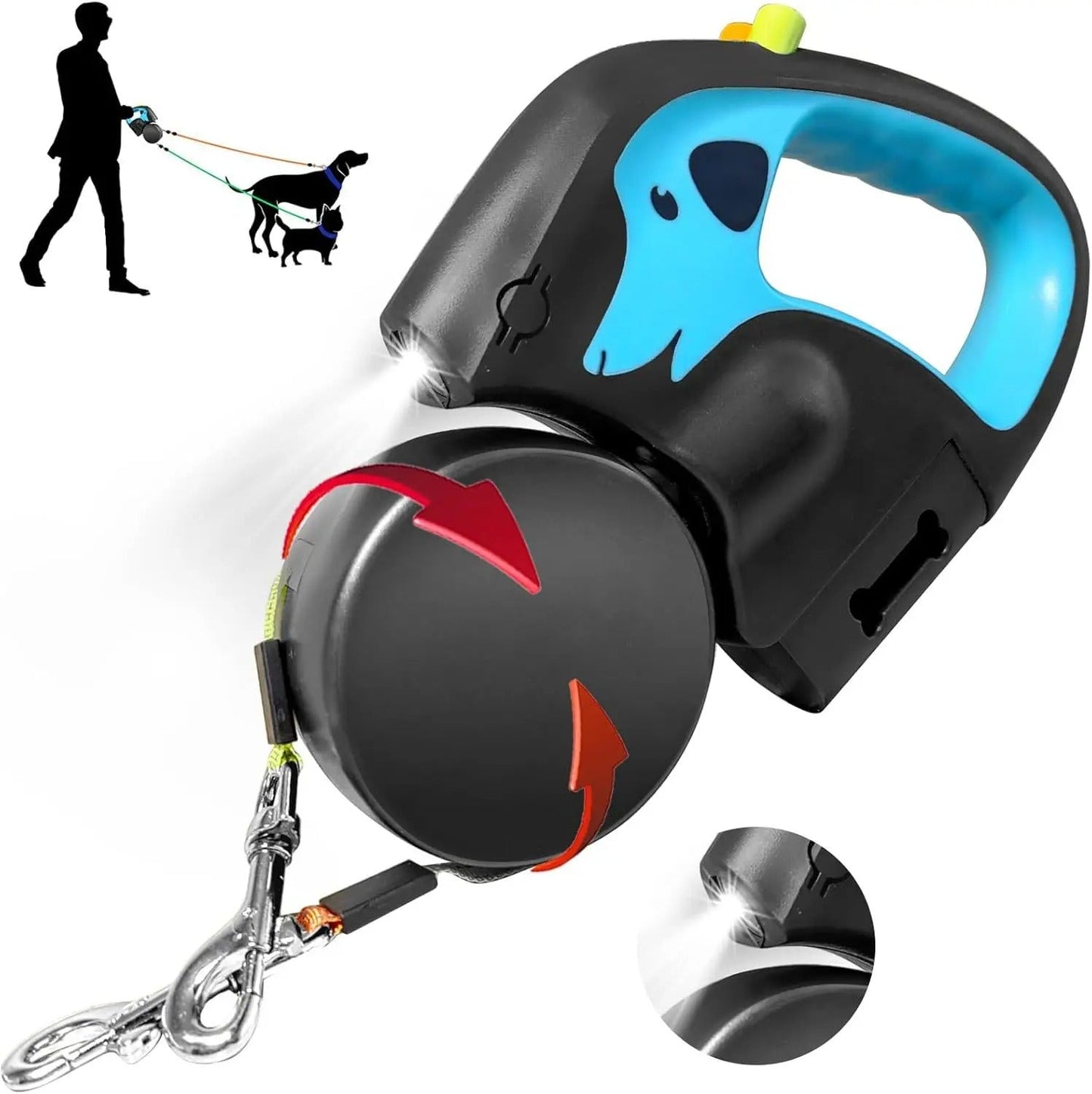 Laisse Double pour Chiens 🐕‍🦺🐕 | Baladez Deux Chiens Sans Nœuds Ni Stress ! - Museau dort