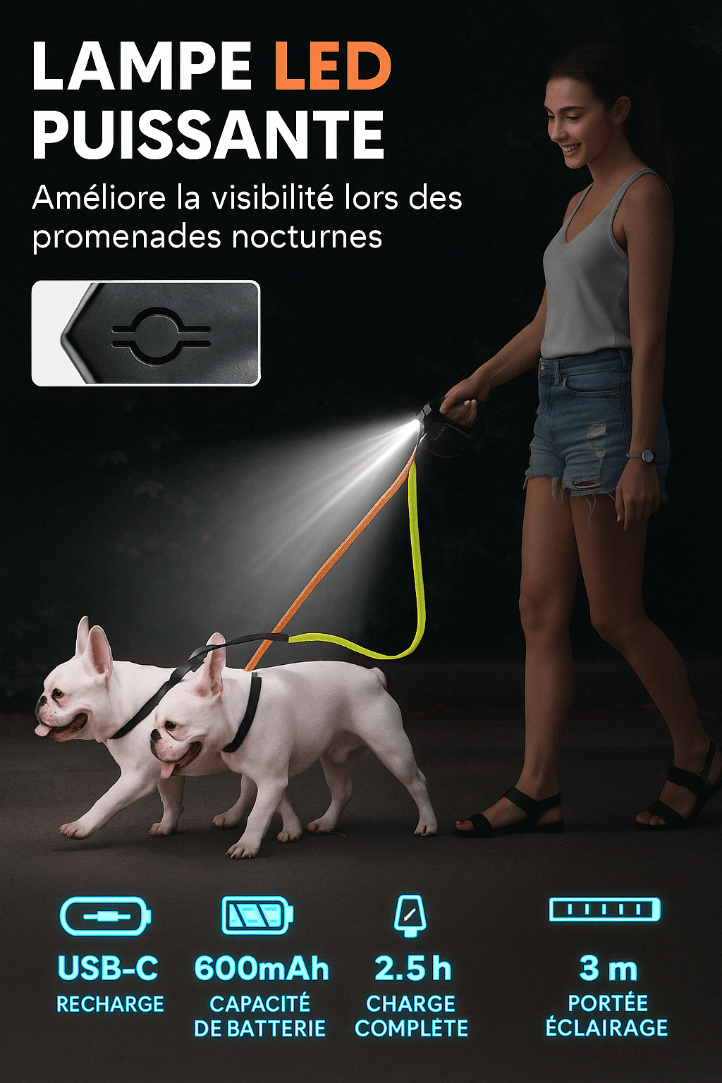 Laisse Double pour Chiens 🐕‍🦺🐕 | Baladez Deux Chiens Sans Nœuds Ni Stress ! - Museau dort