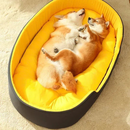 Lit Doux pour Chien et Chat 🐾 | Confort Moelleux et Lavable - Museau dort