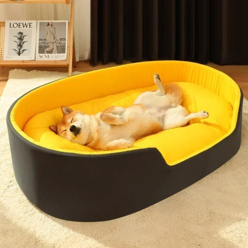 Lit Doux pour Chien et Chat 🐾 | Confort Moelleux et Lavable - Museau dort
