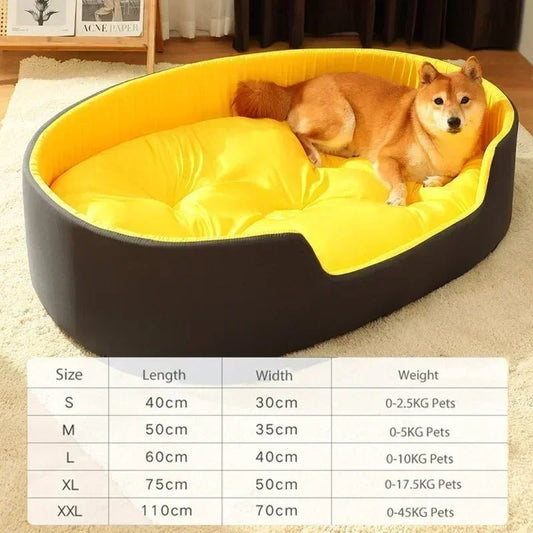 Lit Doux pour Chien et Chat 🐾 | Confort Moelleux et Lavable - Museau dort