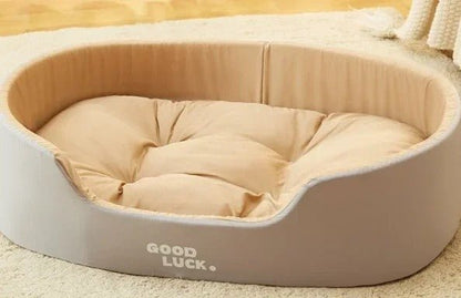 Lit Doux pour Chien et Chat 🐾 | Confort Moelleux et Lavable - Museau dort