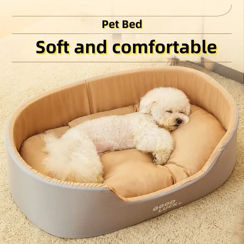 Lit Doux pour Chien et Chat 🐾 | Confort Moelleux et Lavable - Museau dort