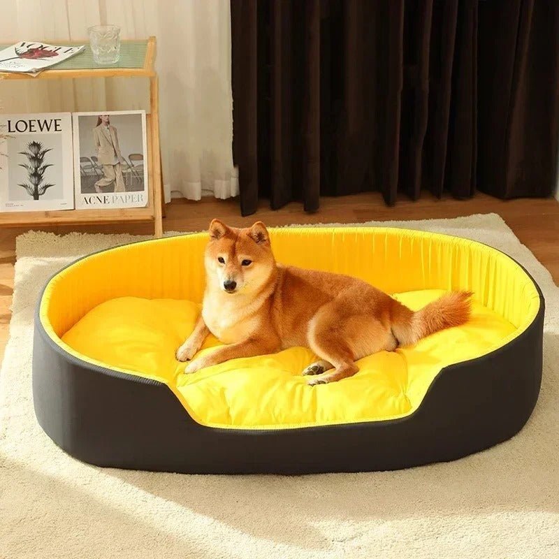 Lit Doux pour Chien et Chat 🐾 | Confort Moelleux et Lavable - Museau dort