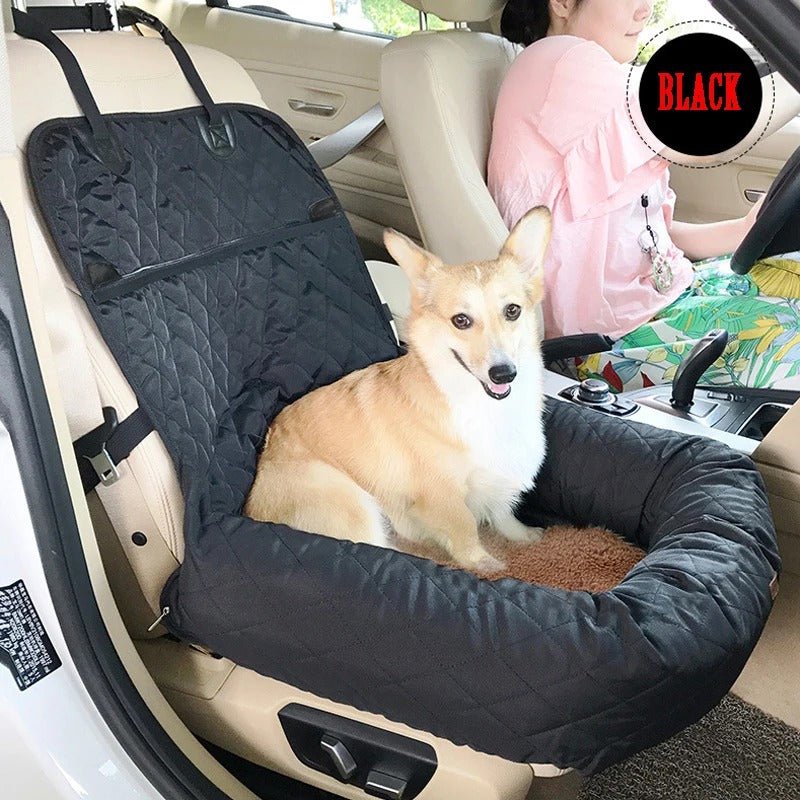 Lit et Siège Auto pour Chien : Le Confort 2 en 1 pour Votre Compagnon - Museau dort