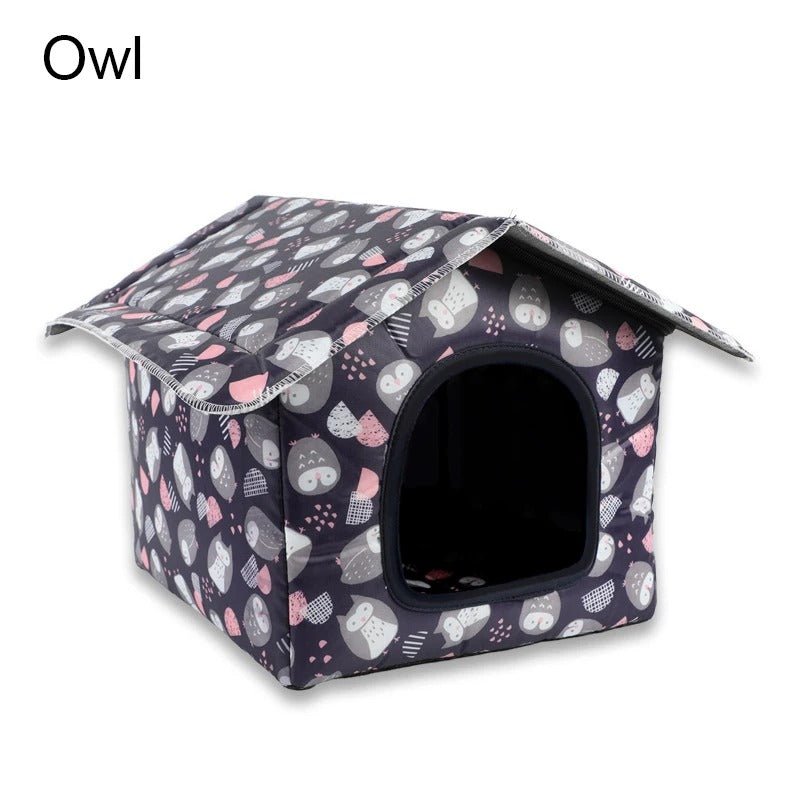 Maison Hibou pour Chien – Niche Intérieure Élégante, Moelleuse et Protectrice - Museau dort