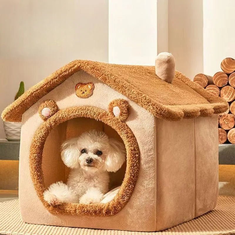 Niche Chaude pour Chien d’Intérieur | Un Refuge Douillet et Lavable - Museau dort