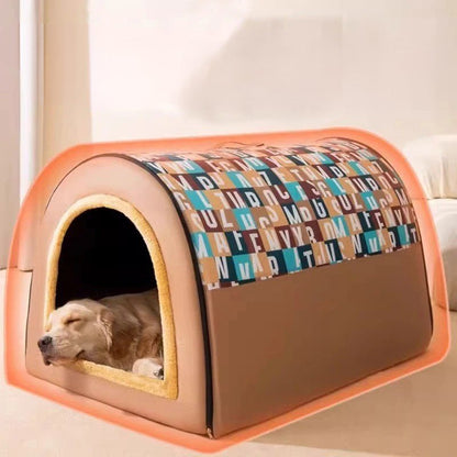 Niche d’Intérieur Grand Chien | Un Refuge Rassurant en Toute Saison - Museau dort