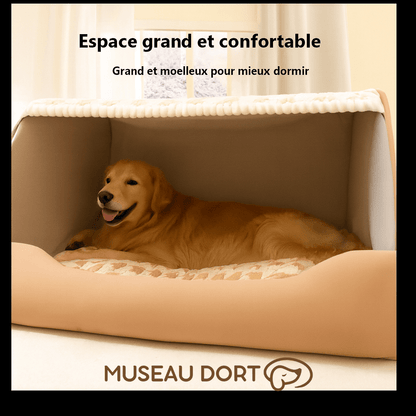 Niche pour Chien Intérieur Design | Confort, Esthétique et Sérénité à la Maison - Museau dort