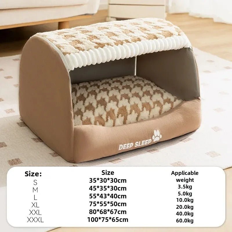 Niche pour Chien Intérieur Design | Confort, Esthétique et Sérénité à la Maison - Museau dort