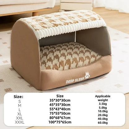 Niche pour Chien Intérieur Design | Confort, Esthétique et Sérénité à la Maison - Museau dort