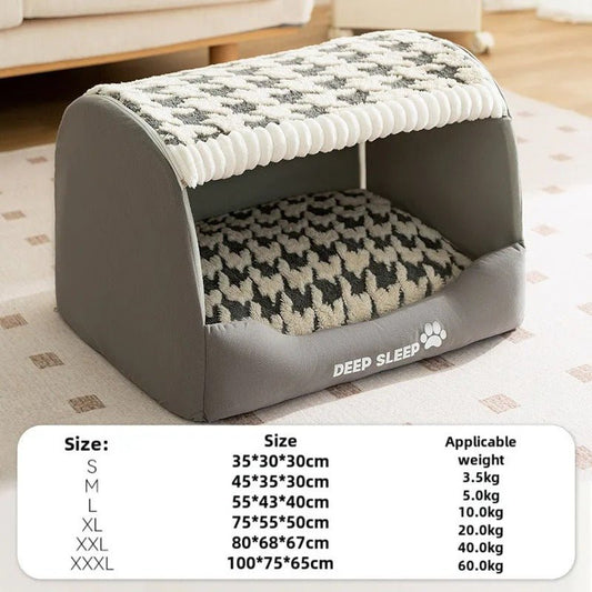 Niche pour Chien Intérieur Design | Confort, Esthétique et Sérénité à la Maison - Museau dort