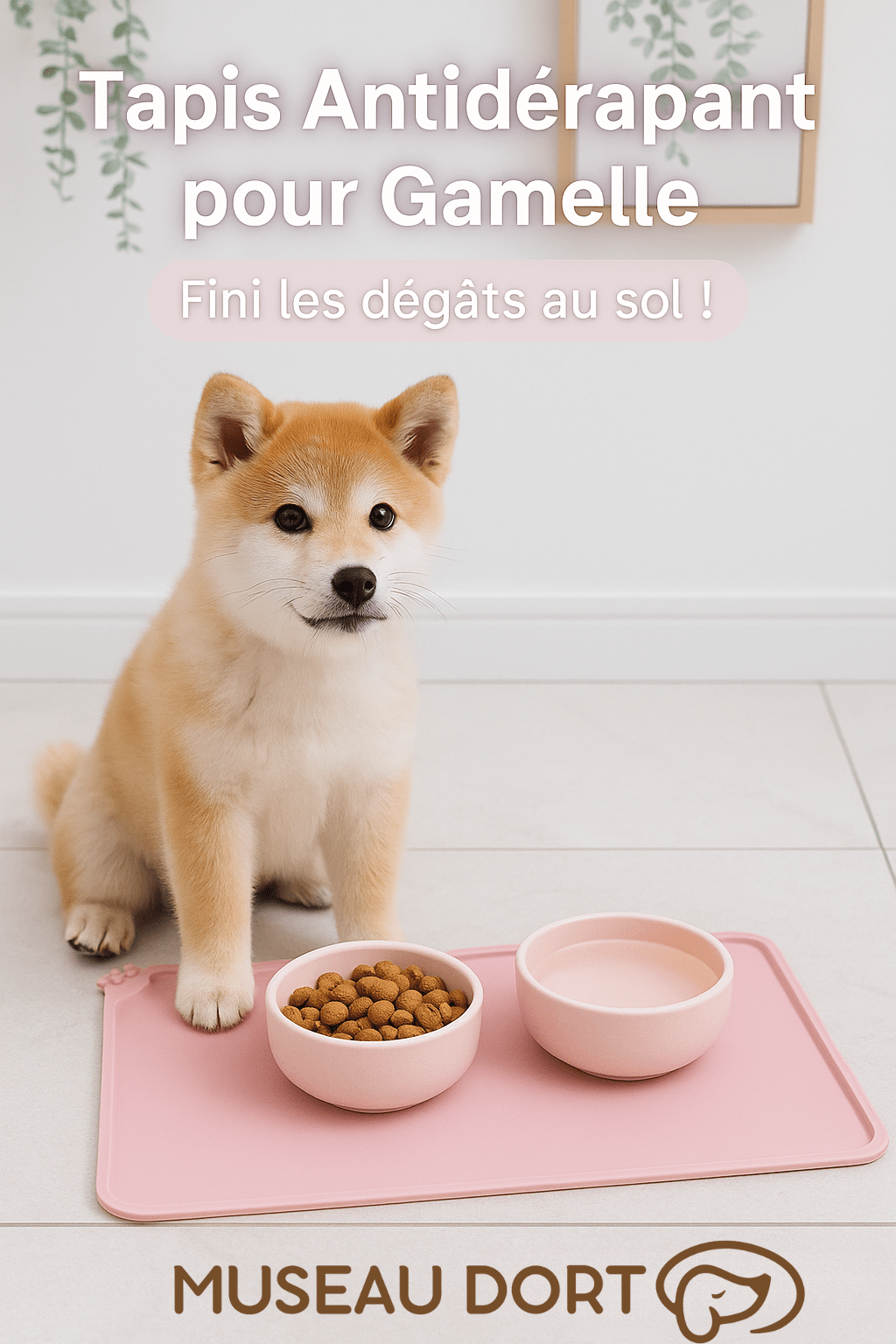 Tapis Gamelle Chien Antidérapant : Le Guide Ultime pour Protéger Votre Sol - Museau dort